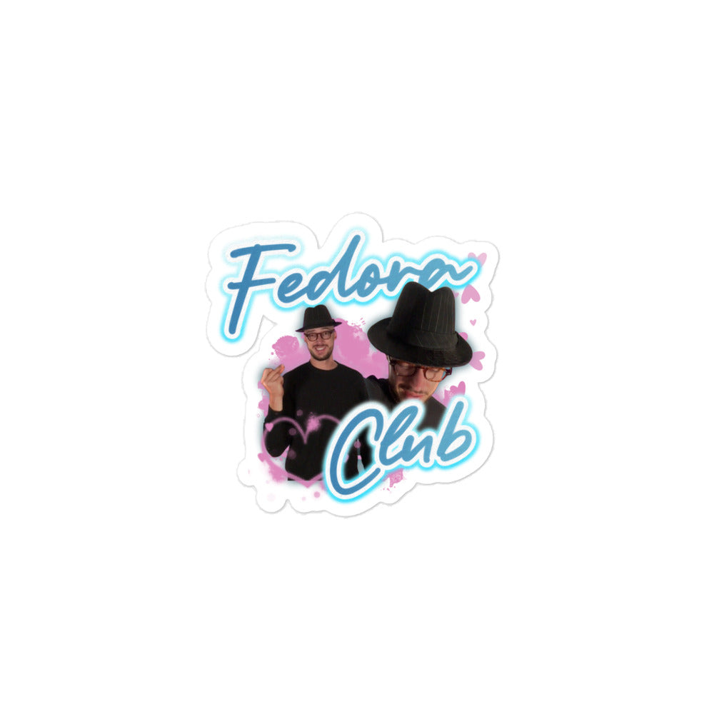 Fedora Club Sticker