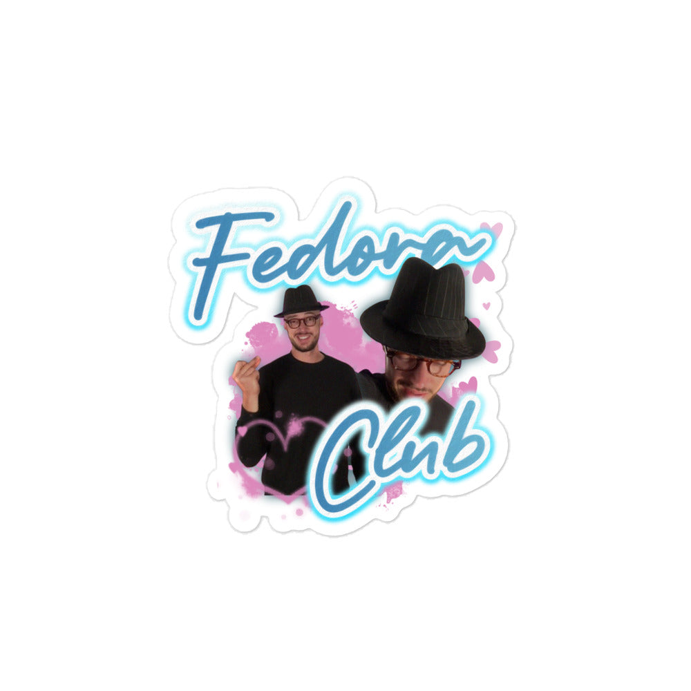 Fedora Club Sticker
