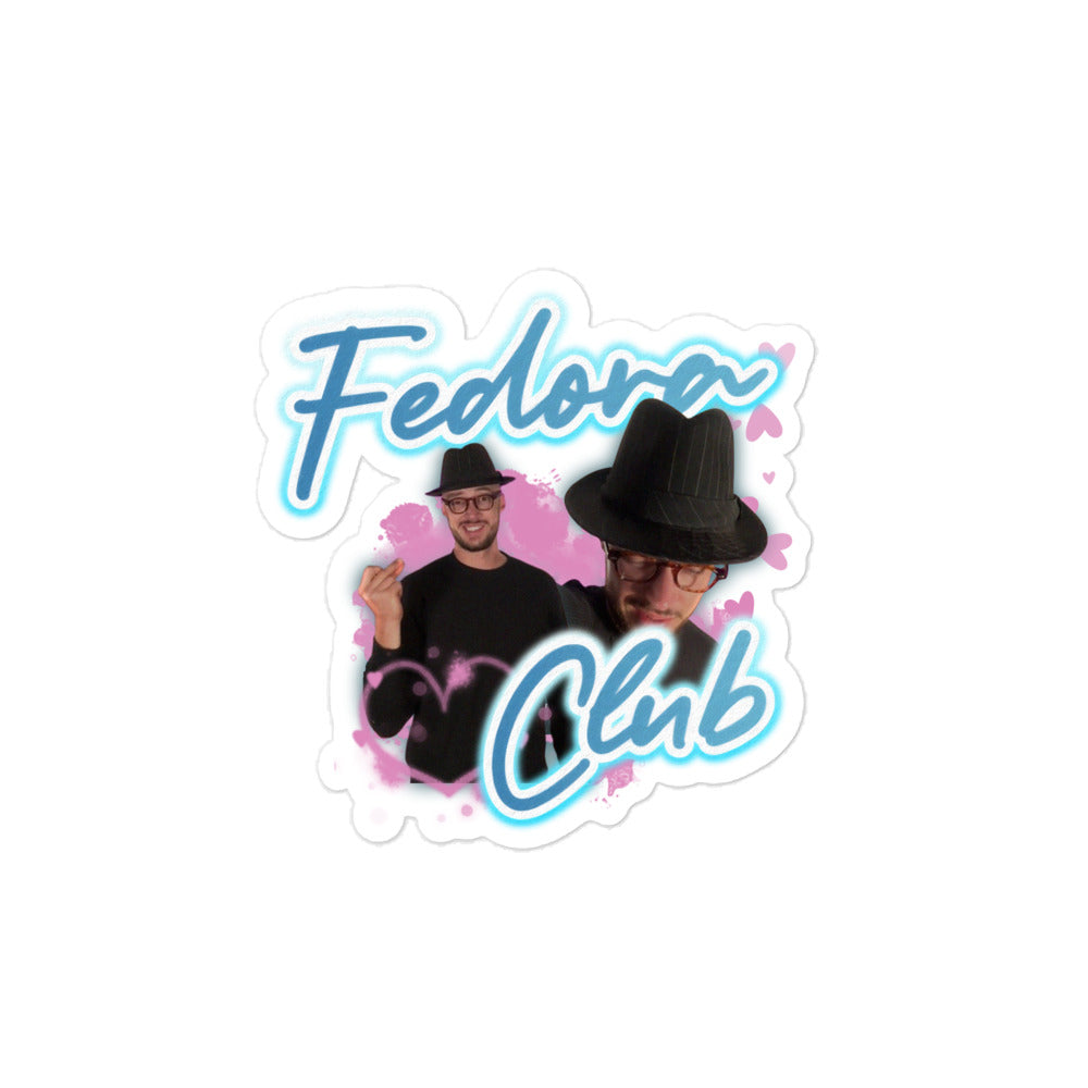 Fedora Club Sticker